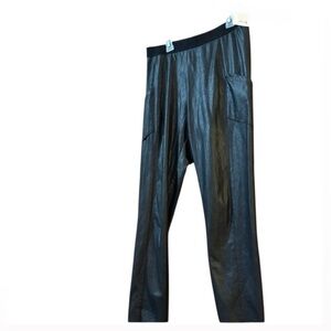 BCBG Max Azria Faux Leather Cargo Trousers Medium